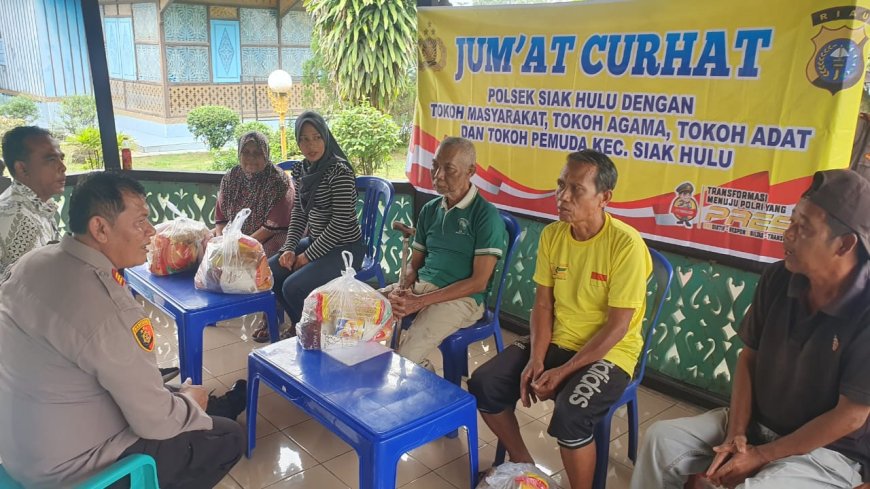 Polsek Siak Hulu Menjaga Kamtibmas dan Pemilu 2024 Sama-sama Penting