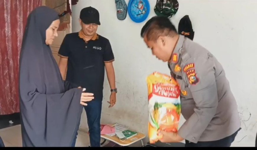 Respon Cepat, Kapolsek Tambang Bantu  Warga Yang Curhat ke Kapolres Kampar. 