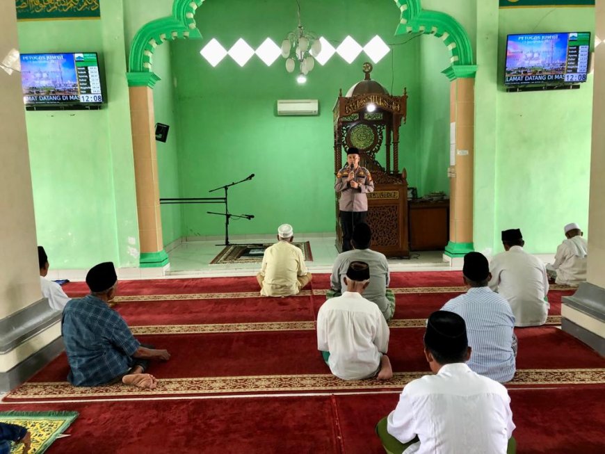 Kapolsek Perhentian Raja : "Moment  Pemilu Adalah Moment Kesatuan Bangsa"