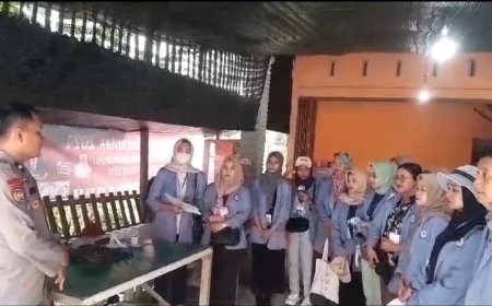 Kapolsek Tambang Sasar Warga Palung Raya dan Kemang Indah Berikan Himbauan Pemilu Damai
