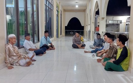 Lagi, Polsek Perhentian Raja  Lakukan Cooling System Usai Sholat Berjama'ah