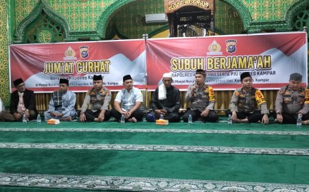Polres Kampar Ingin Masjid Jadi Tempat Sumber Informasi Bagi Masyarakat Kampar