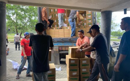 Surat Suara Tahap II Sampai di Gudang KPU Kampar 