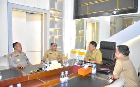 Kepala SPN Polda Riau Temui Penjabat Bupati Kampar