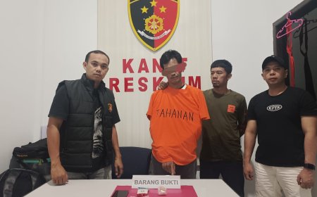 Simpan Narkoba di Jok Motor, Warga Kampung Pinang Diringkus Polsek Perhentian Raja