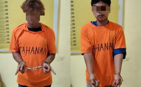 Mantap!! Polsek Kampar Kiri Hilir Tangkap 2 Pelaku Penyalahgunaan Narkoba