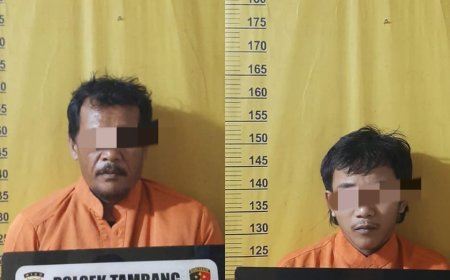 Biadab! Ayah dan Abang Pencabul 2 Anak Tirinya  Begini Nasibnya Setelah Ditangkap Polsek Tambang
