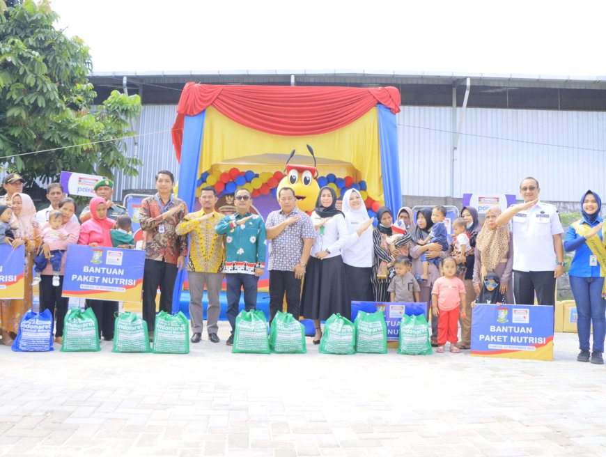 Firdaus Serahkan Paket Nutrisi dari PT Indomarco Untuk Balita Stunting