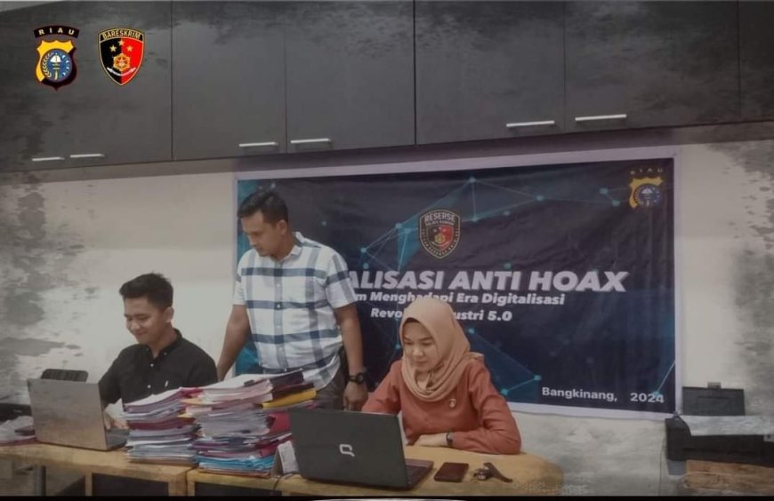 Menjelang Pemilu, Satreskrim Polres Kampar Patroli Siber Antisipasi Berita Hoax