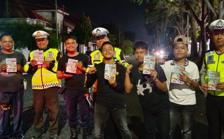 Sukseskan Pemilu 2024, Ditlantas Polda Riau Gelar Patroli Sambang Hingga ke Pos Ronda