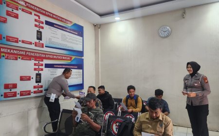 Cooling System Ditlantas Polda Riau pada Pelayanan pengurusan BPKB ajak masyarakat wujudkan Pemilu Damai