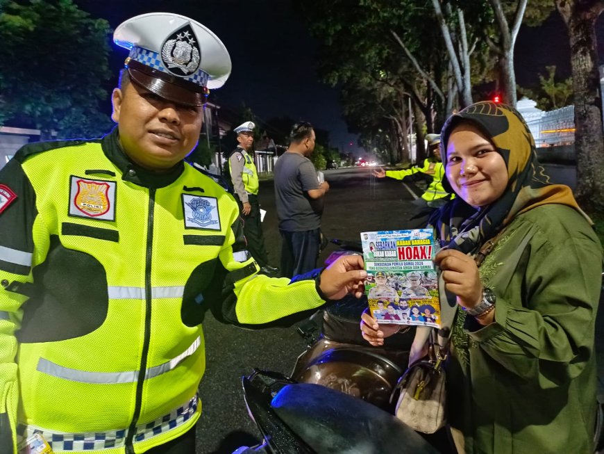 Cara Jitu Kasat PJR Ditlantas  Polda Riau Sukseskan Pemilu 2024 Bersama Club Motor di Pekanbaru. 