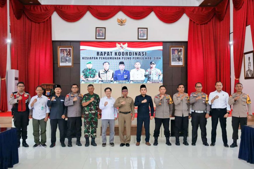 Forkopimda Siak Petakan PAM Pleno Perhitungan Suara Pemilu 2024
