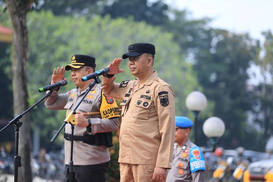 Wawako Pekanbaru Indra Pomi Ikuti Apel Siaga Karhutla Di Mapolresta