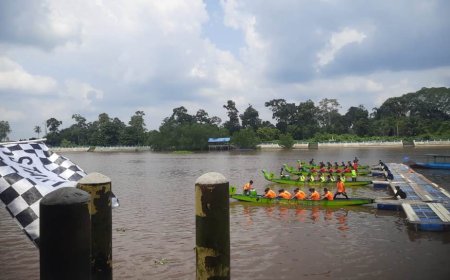 Polres Siak Raih Harapan I Pada Ajang Serindit Boat Race 2024 
