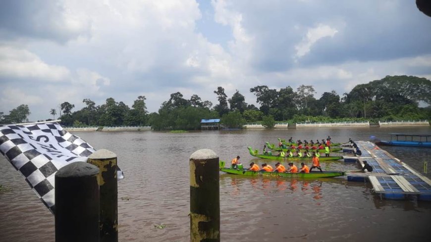 Polres Siak Raih Harapan I Pada Ajang Serindit Boat Race 2024
