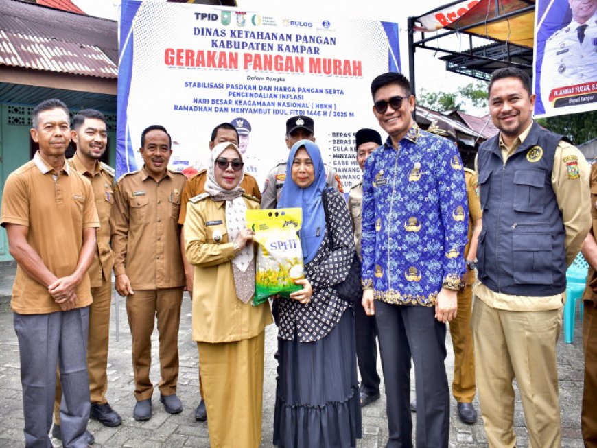Gerakan Pangan Murah Di Kuok Ludes Diborong Masyarakat