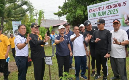 Masyarakat Bengkalis Antusias Ikuti Fun Run 2025
