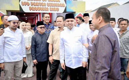 Sekda Bengkalis Ersan Sebut Halal bi Halal Partai Gerindra  Bukti Nyata Semangat Kebersamaan Bangun Riau