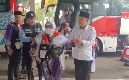 JCH Kampar Kloter 05 BTH Diberangkatkan ke Bandara SSK II Pekanbaru