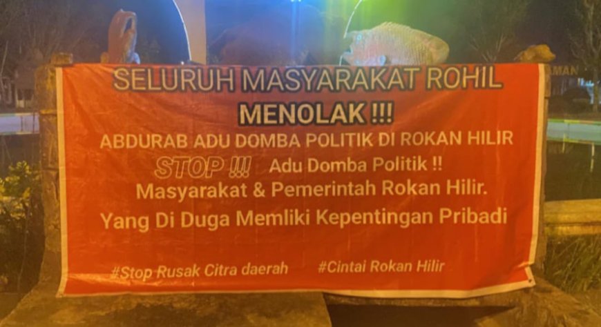 Aksi Spontan Masyarakat Rokan Hilir Tolak Adu Domba Politik