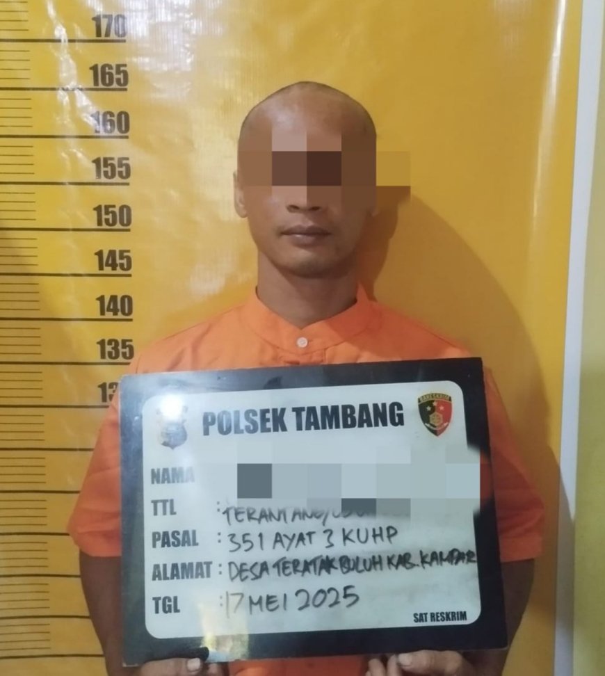 Setahun Buron, Pelaku Pembacokan Abang Kandung Akhirnya Ditangkap Polssk Tambang