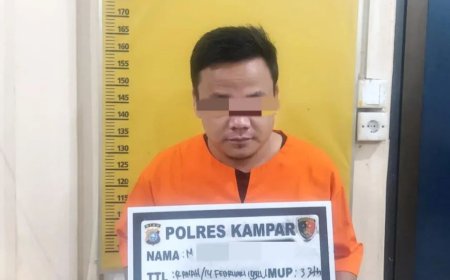 Satreskrim Polres Kampar Tangkap Pelaku Penggelapan Mobil Di Cafe Tomyam