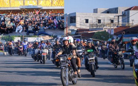 Walikota Perkanbaru Kendarai Yamaha RX-King Raun Bareng Ribuan Rider Keliling Kota Kenali Ikon Bersejarah