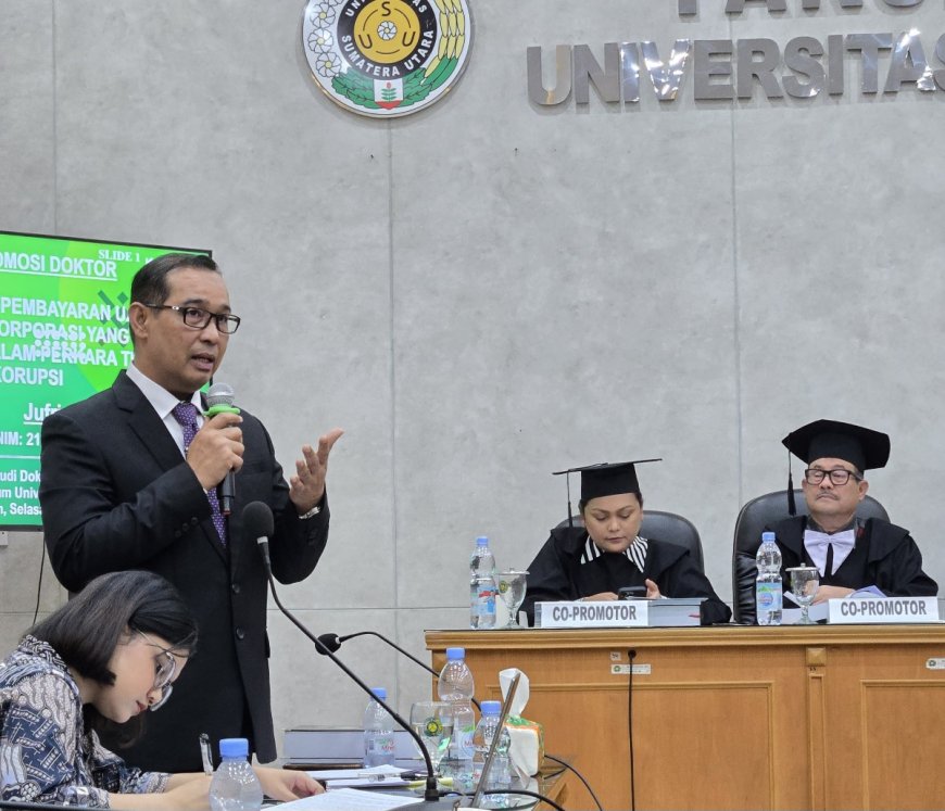 Lagi, Korps Kejaksaan RI Jufri Asal Sumut Sandang Gelar Doktor