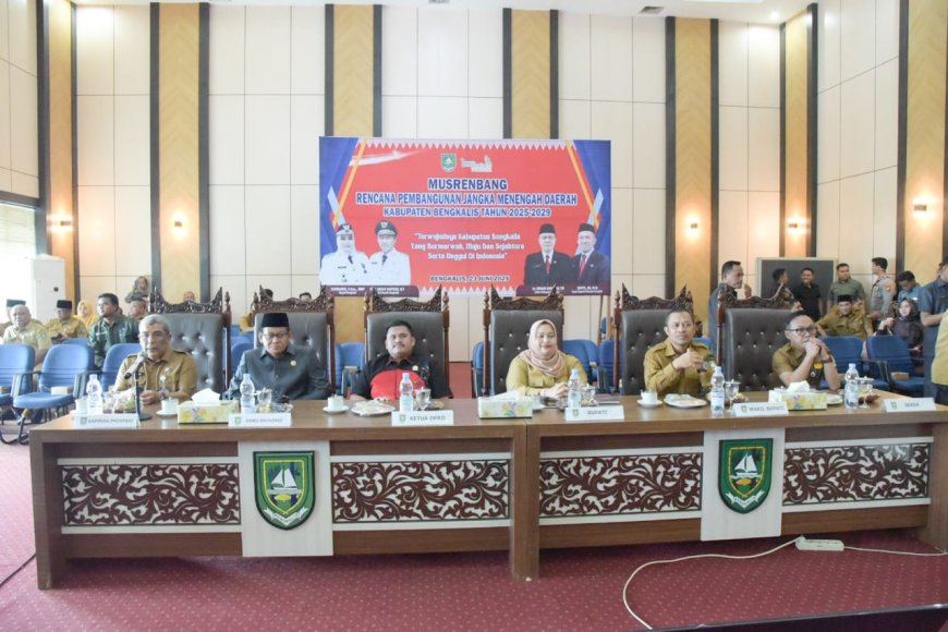 Bupati Bengkalis Jelaskan Visi dan Misi Periode Kedua Kepemimpinanya Pada Pembukaan Musrenbang RPJMD