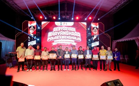 Bupati Hingga Tokoh Masyarakat Bersatu Rayakan Hari Bhayangkara ke-79 Polres Bengkalis