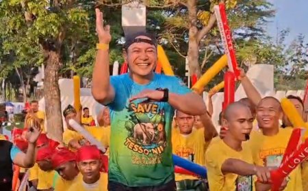 Framing Pacu Jalur Warnai Suasana Car Free Day, Kapolda Riau Hadir Bersama Ribuan Warga