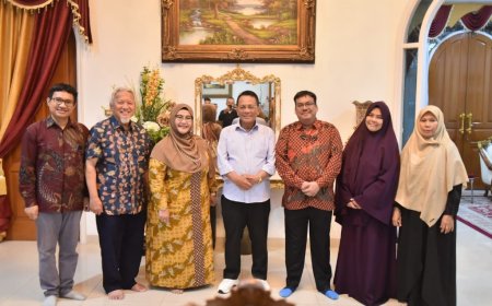 Bupati Rokan Hilir Bahas Soal Kerjasama Aspal Karet Saat Silaturahmi Universitas Abdurrab Pekanbaru