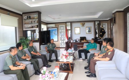 Agoes SP Temui Pangdam XV Pattimura Untuk Pengamanan TNI Di Kejaksaan Tinggi Maluku,