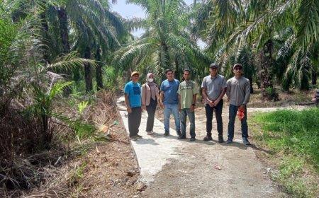 Konsultan Abdul Hakim Sebut Fakta Dilapangan Pekerjaan Semenisasi Di Kepenghuluan Teluk Bano I Sesuai RAB