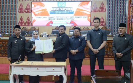 Kasmarni Sampaikan Ranperda APBD 2024 Dihadapan  31 Anggota DPRD Bengkalis