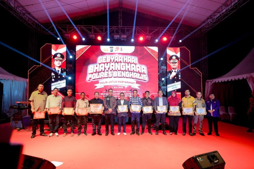 Bupati hingga Tokoh Masyarakat Bersatu Rayakan Hari Bhayangkara ke-79 Polres Bengkalis