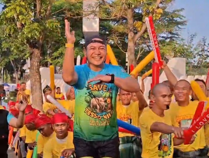 Framing Pacu Jalur Warnai Suasana Car Free Day, Kapolda Riau Hadir Bersama Ribuan Warga