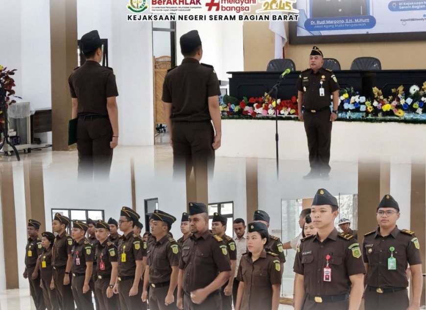 Pimpin Apel Pagi, Plt. Kajari SBB Apresiasi dan Beri Motovasi Raih WBK 2025