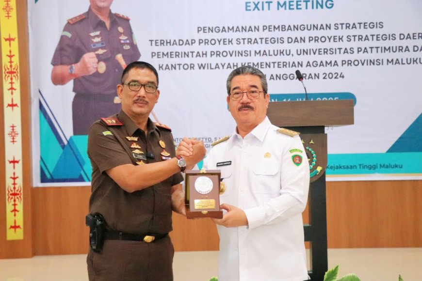 Kajati Maluku Buka Exit Meeting Untuk Pengamanan Pembangunan Proyek Strategis