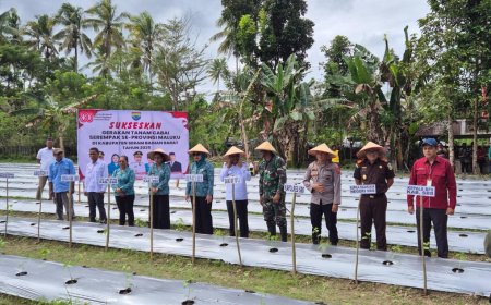 Kajari SBB Hadiri Gerakan Tanam Cabai Serempak se-Provinsi Maluku