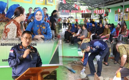 Kajati Maluku Agoes SP Hadiri Peletakkan Batu Pertama Revitalisasi TK Adhyaksa XXVII Ambon