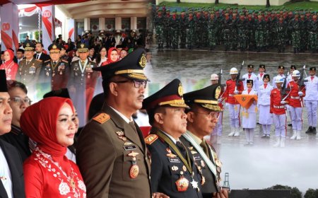 Kajati Maluku Ikuti Upacara HUT RI ke-80 Di Lapangan Merdeka 