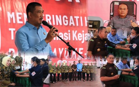 Kejati Maluku Gelar Donor Darah Sambut Hari Lahir Kejaksaan ke-80