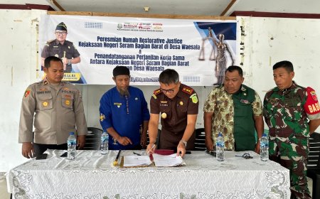 Kajari SBB Resmikan Rumah Restorative Justice di Waesala