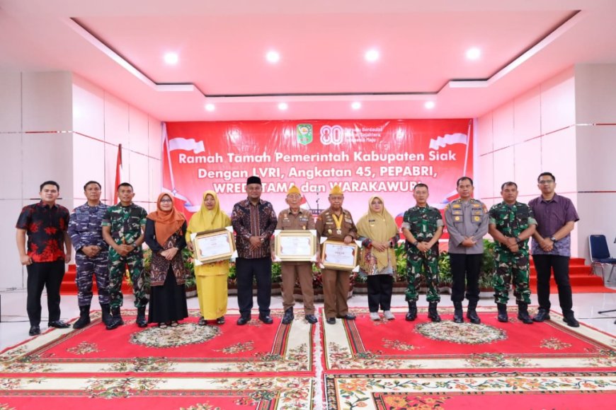 Pemkab Siak Gelar Ramah Tamah Bersama LVRI, Angkatan 45, PEPABRI, Wredatama, dan Warakawuri