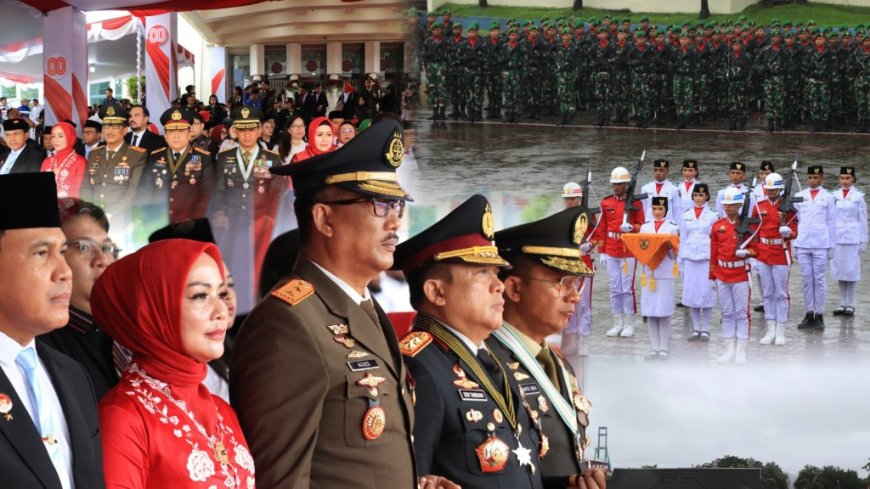 Kajati Maluku Ikuti Upacara HUT RI ke-80 Di Lapangan Merdeka