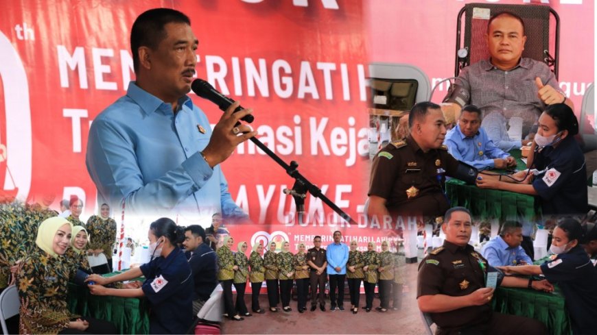 Kejati Maluku Gelar Donor Darah Sambut Hari Lahir Kejaksaan ke-80