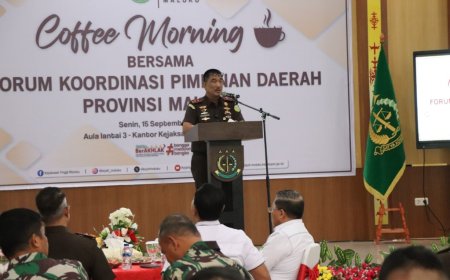 Kajati dan Forkopimda Maluku Gelar Coffee Morning Wujudkan Sinergitas Jaga Kamtibmas dan Penegakkan Hukum