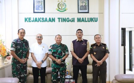 Kajati Maluku Terima Kunjungan Danrem 151/Binaiya